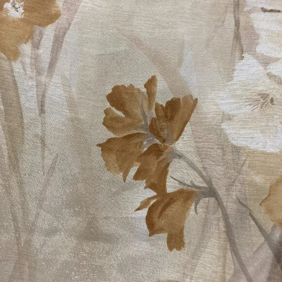 Vintage Y2K BETSY's THINGs Button Down Crop Shirt Top Sheer Floral 14 - Picture 11 of 11